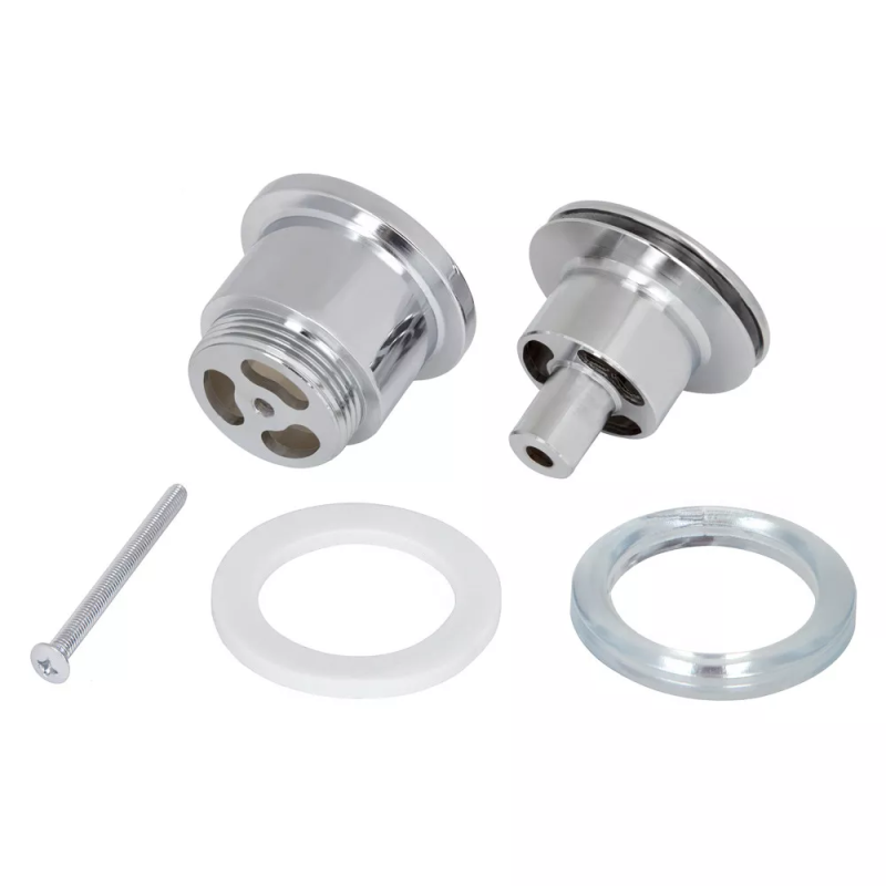 WEZER Донний клапан WHR-102, автомат, Ø63мм, 1 1/4", хром