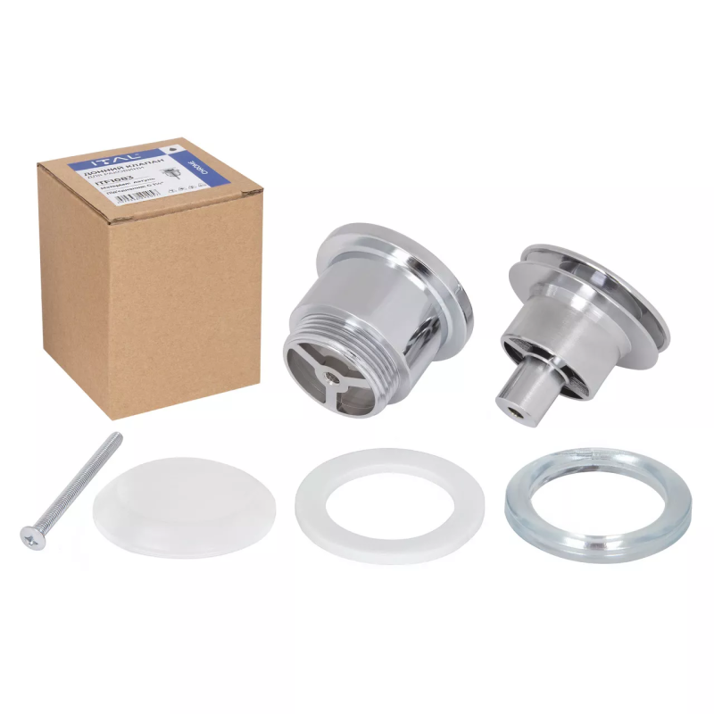 ITAL Донний клапан  HF1083, автомат, Ø63мм, 1 1/4", латунь, хром