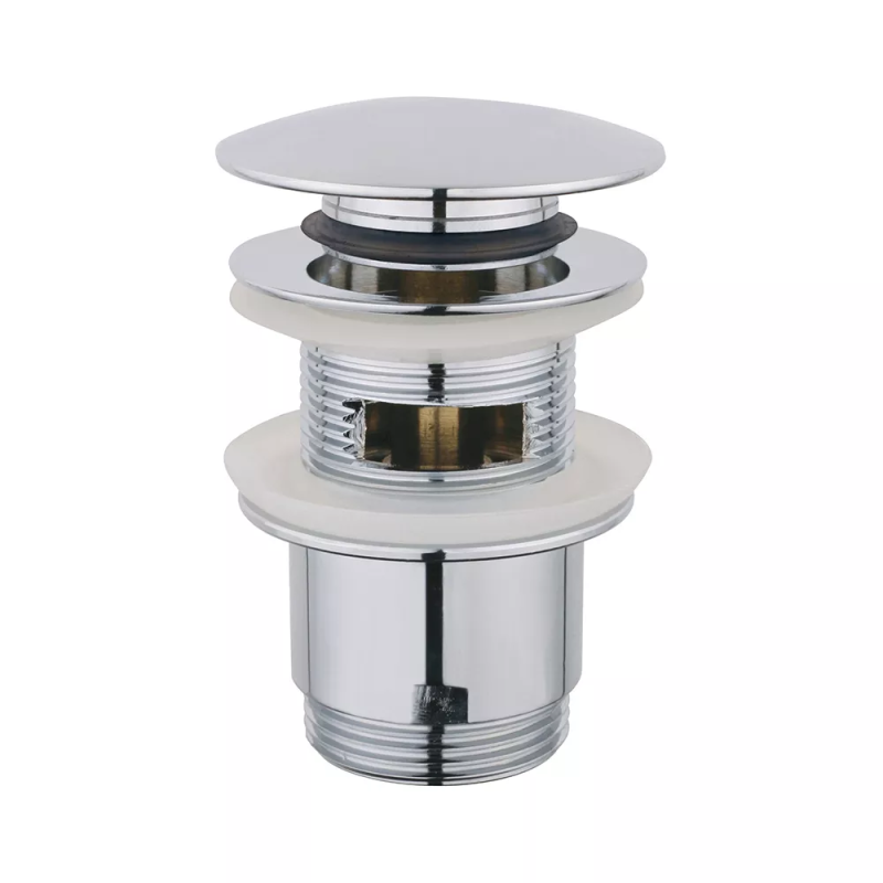 WEZER Донний клапан WHR -101Y, автомат, з переливом, Ø62мм, 1 1/4", хром