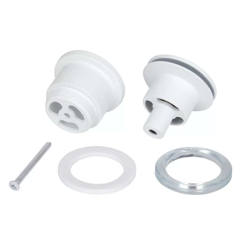 WEZER Донний клапан WHR-104-W, автомат, Ø63мм, 1 1/4", білий