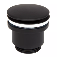 WEZER Донний клапан WHR -104-B, автомат, Ø63мм, 1 1/4", чорний