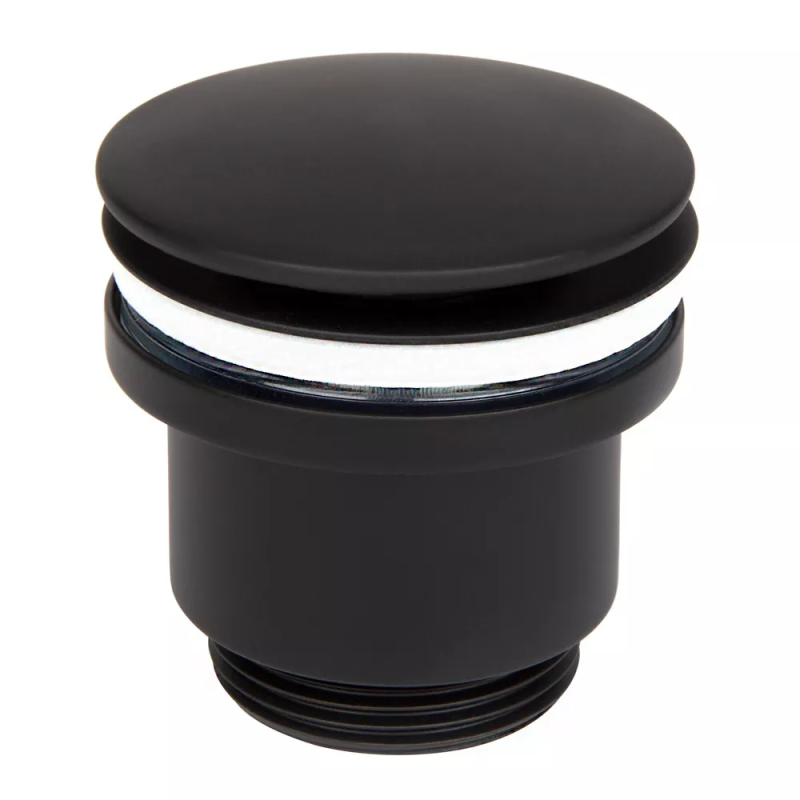 WEZER Донний клапан WHR -104-B, автомат, Ø63мм, 1 1/4", чорний