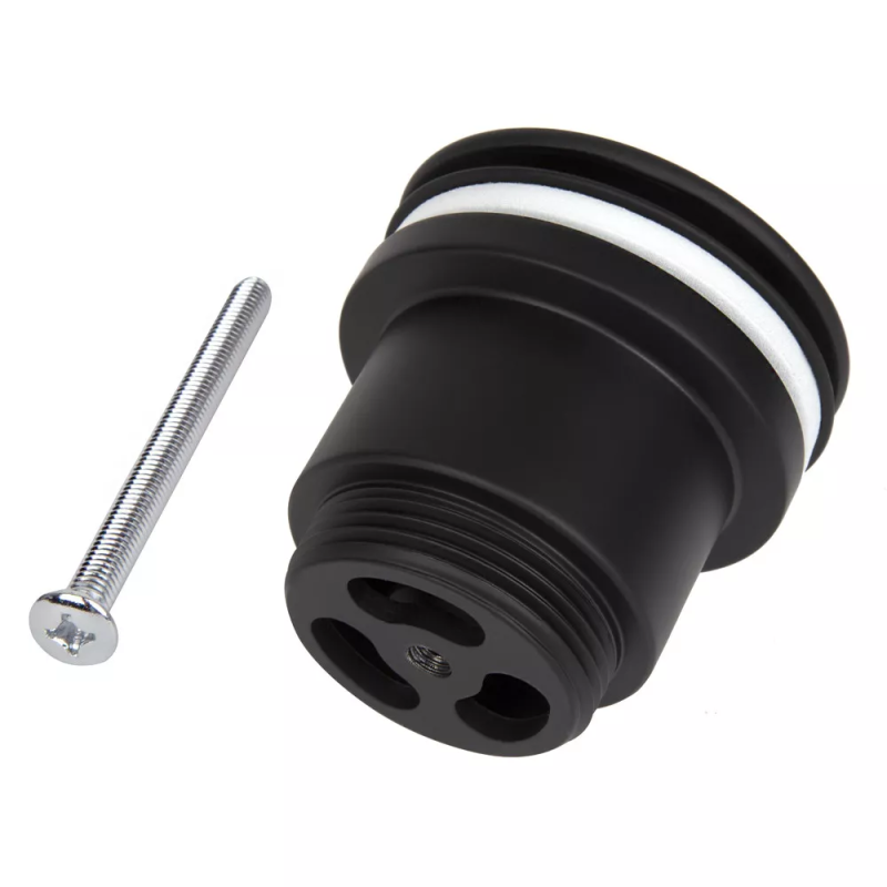 WEZER Донний клапан WHR -104-B, автомат, Ø63мм, 1 1/4", чорний