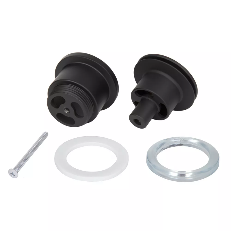 WEZER Донний клапан WHR -104-B, автомат, Ø63мм, 1 1/4", чорний