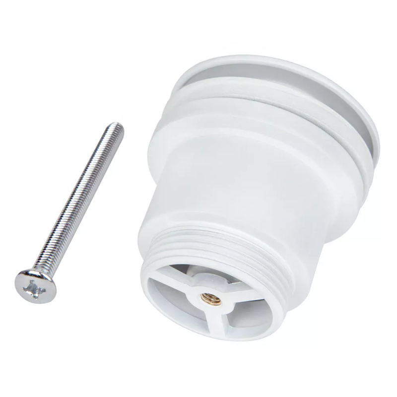 ITAL Донний клапан  HF1083-WPM, автомат, Ø63мм, 1 1/4", латунь, білий