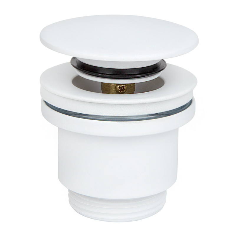 ITAL Донний клапан ITF 1083-WG автомат, Ø63мм, 1 1/4", білий глянець