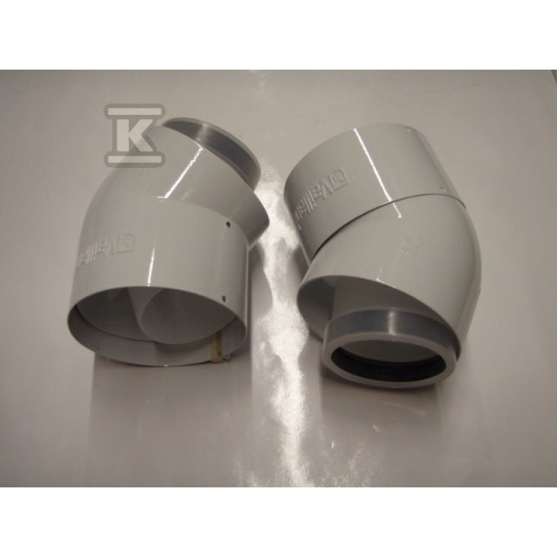 VAILLANT Комплект відводів концентричної труби 45° 80/125 РР (2шт., конд.) (303211)