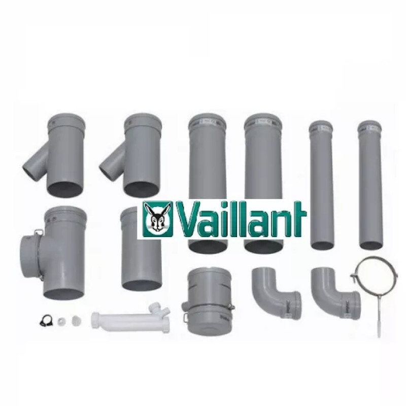 VAILLANT Базовий комплект S1 димоходу для каскадного підключення 2-х котлів, РР, Ду 130 (0020042761)