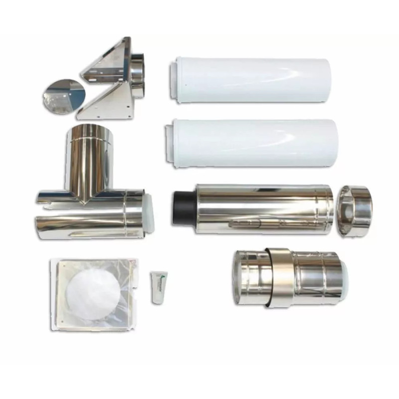 VAILLANT Концентричне підключення до димоходу на фасаді 110/160, нержавіюча сталь, РР (0020106375)