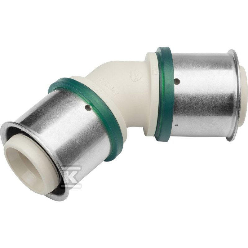 KAN-therm Отвод 45° PPSU Press c пресс-кольцом 40x40 (1009068028)