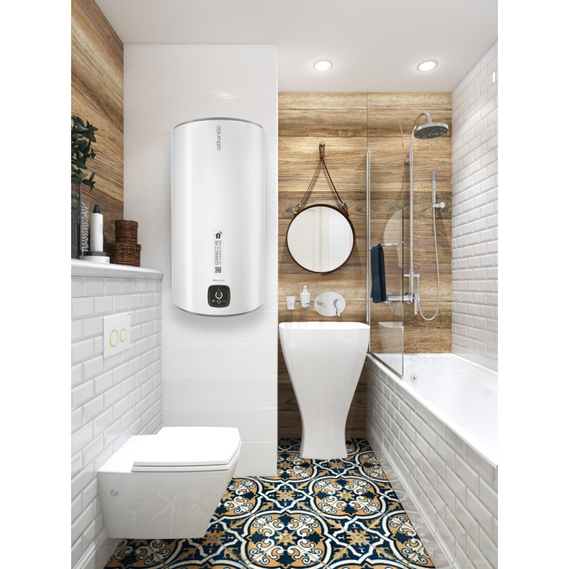 Atlantic Водонагрівач (бойлер) електричний Steatite Genius WI-FI VM 080 D400S-3E-CW 80 літрів (851356)