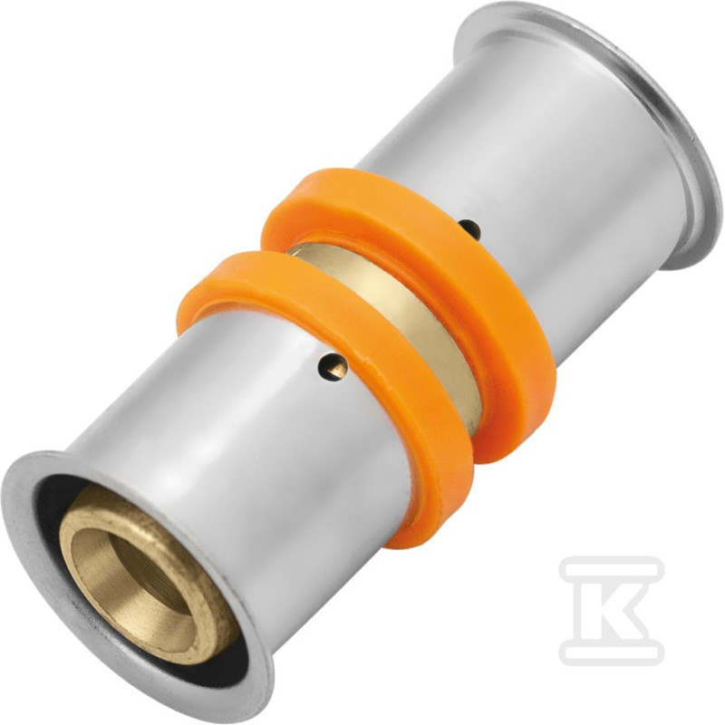 KAN-therm Соединитель Press двухсторонний c пресс-кольцом 63x4,5 (1009042022)