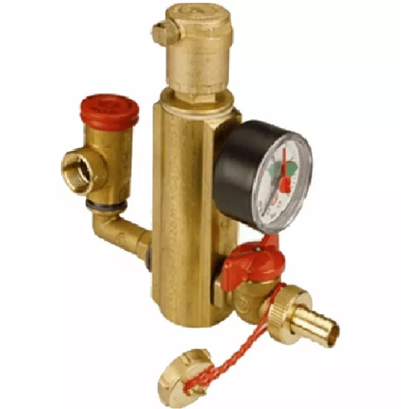 Giacomini Група безпеки котла 50кВт 3бар 1" зі зливом (R554EY001)