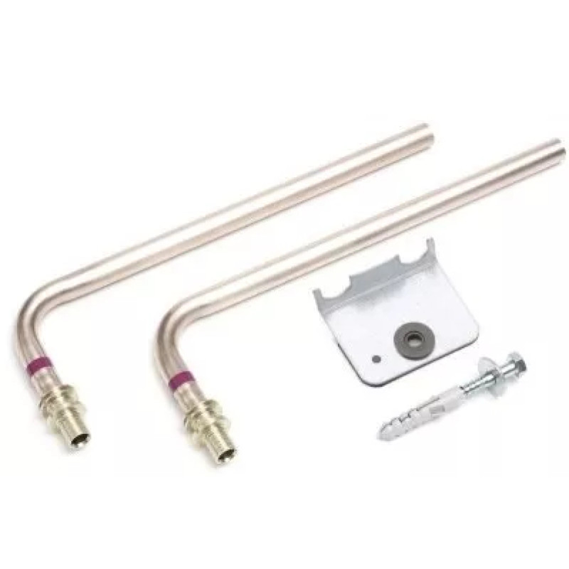 REHAU Комплект Г-трубок для підкл. радіатора (нержавіюча сталь 15х1, фіксуючий кутник), 20, 250 мм (266392001)