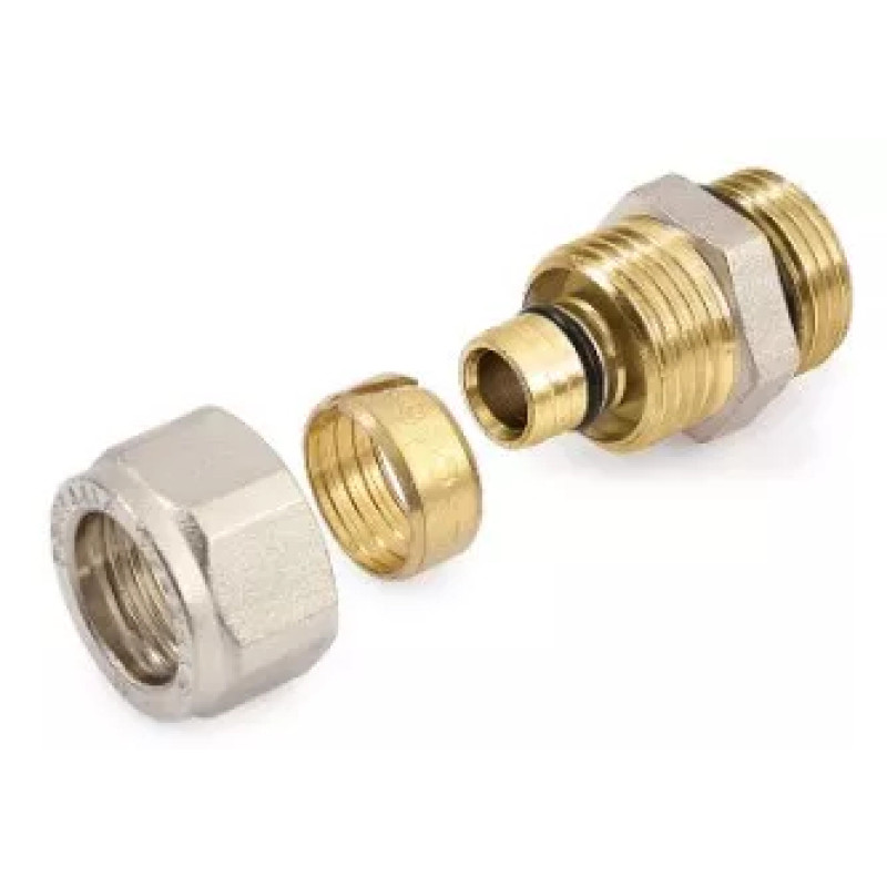 General Fittings Перехідник компресійний з латунним кільцем 1/2"X16 ВЗ (530001N041620A)