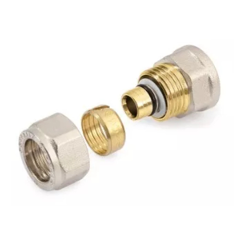 General Fittings Фітинг прямий 16х3/4" ВР Нікель (530002N051620A)