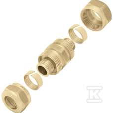 KAN-therm З'єднувач двосторонній згвинчуваний 16x2 (1110042006)