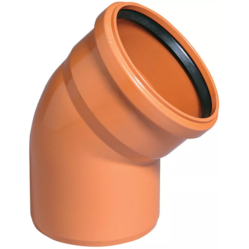 Ostendorf Коліно ПВХ, кут=45 град., D=110 мм (шт.) (220220-03)