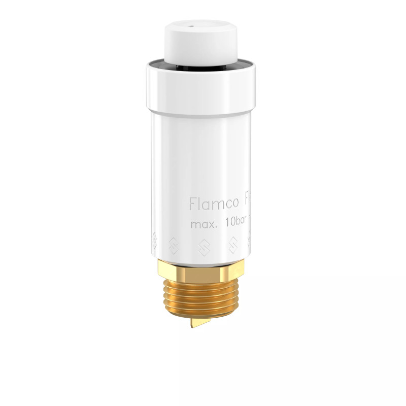 Flamco Автоматичний повітрявідвідник Flexvent 1/2' білий, (в комплекті з розсікачем бульбашок, без (27743)
