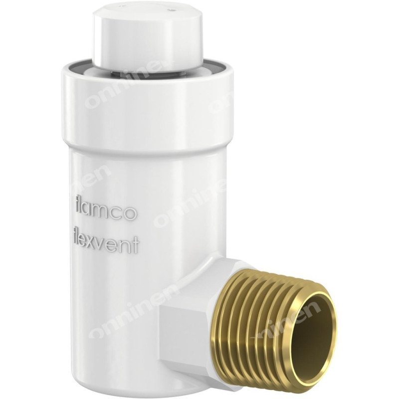 Flamco Автоматичний повітрявідвідник Flexvent H 1/2", білий к(без запірного клапану), PN10, 120 гр.С (27711)