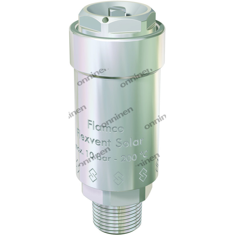 Flamco Повітрявідвідник Flexvent Solar 3/8" з ручним управлінням (без запірного клапану), PN10, 200 (27785)