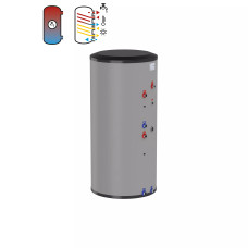 Flamco Бойлер непрямого нагріву з нержавіючої сталі Duo HLS-E Solar 200 білий (з двома гладкотрубним (19915)