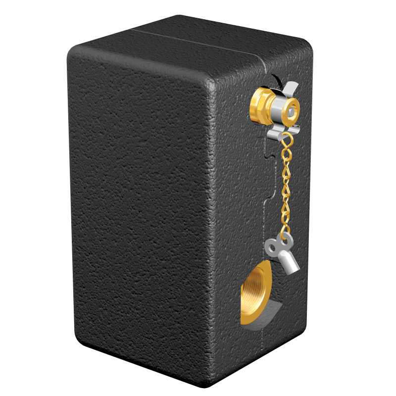 Flamco Сепаратор повітря vent Solar EcoPlus 3/4" мм (в ізоляції), ємність 0,22 л, 10 бар, 200 гр.С. (28663)