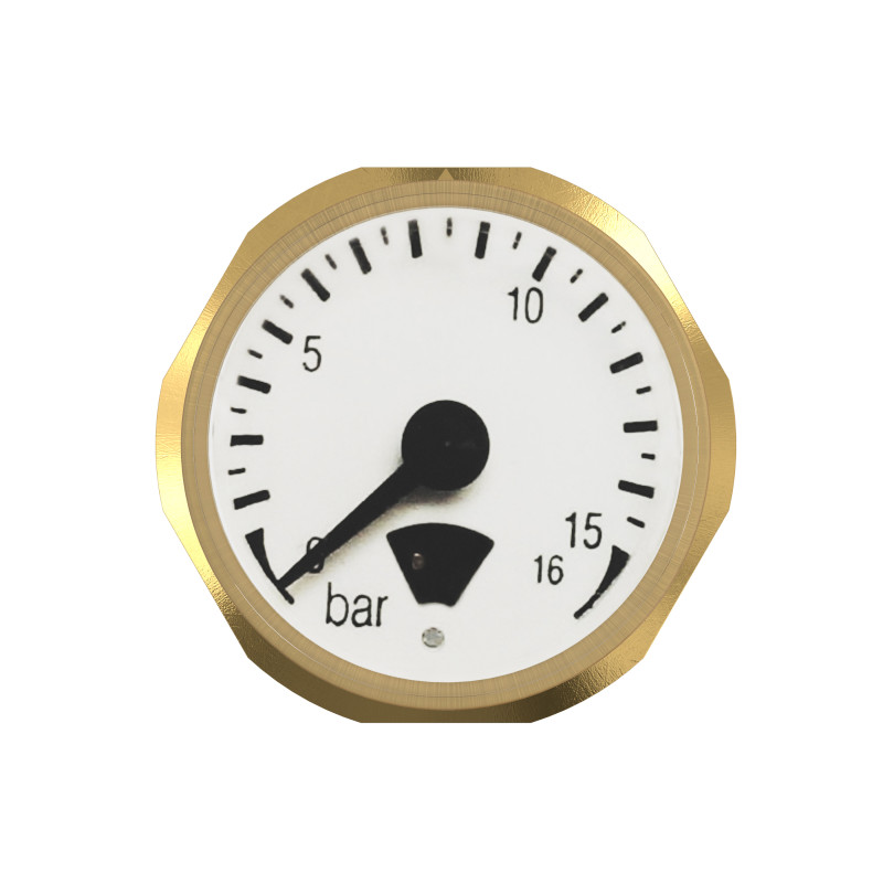 Flamco Манометр Prescor BFP 0-16bar, Dзовн.= 26мм, L=22мм (27853)