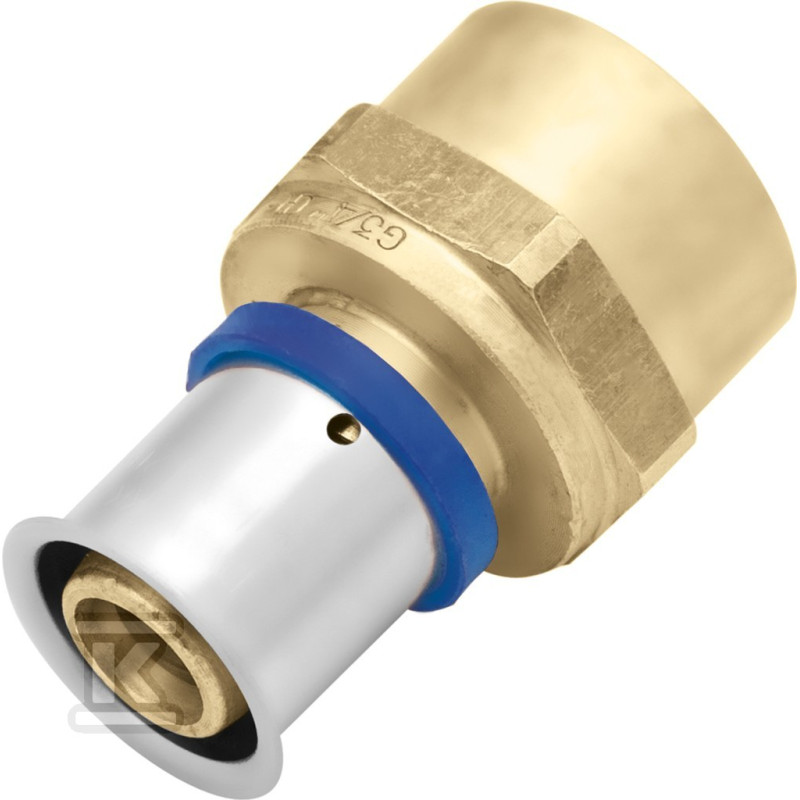 KAN-therm Соединитель press с пресс-кольцом с внутренней резьбой 25x2,5 G3/4" (1009044024)