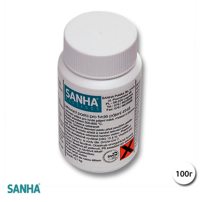 SANHA Флюс для твердого паяння 4948, упаковка 100 г (26250050)