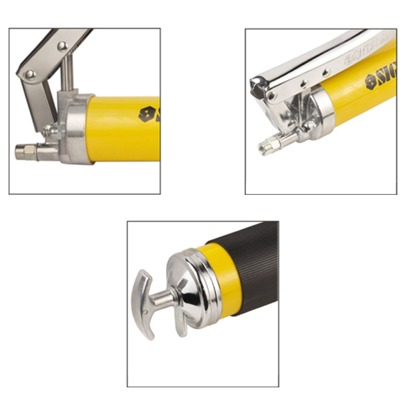 SIGMA Шприц-оливниця важільно-плунжерний (двоплунжерний) 600мл з гнучким шлангом (6300271)