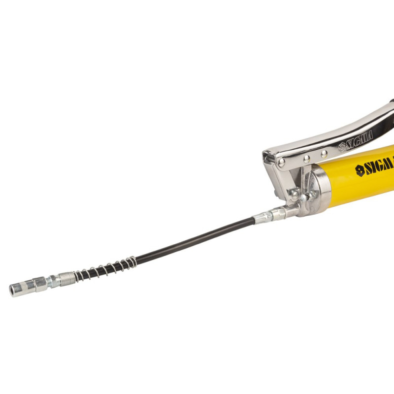 SIGMA Шприц-оливниця важільно-плунжерний (двоплунжерний) 600мл з гнучким шлангом (6300271)