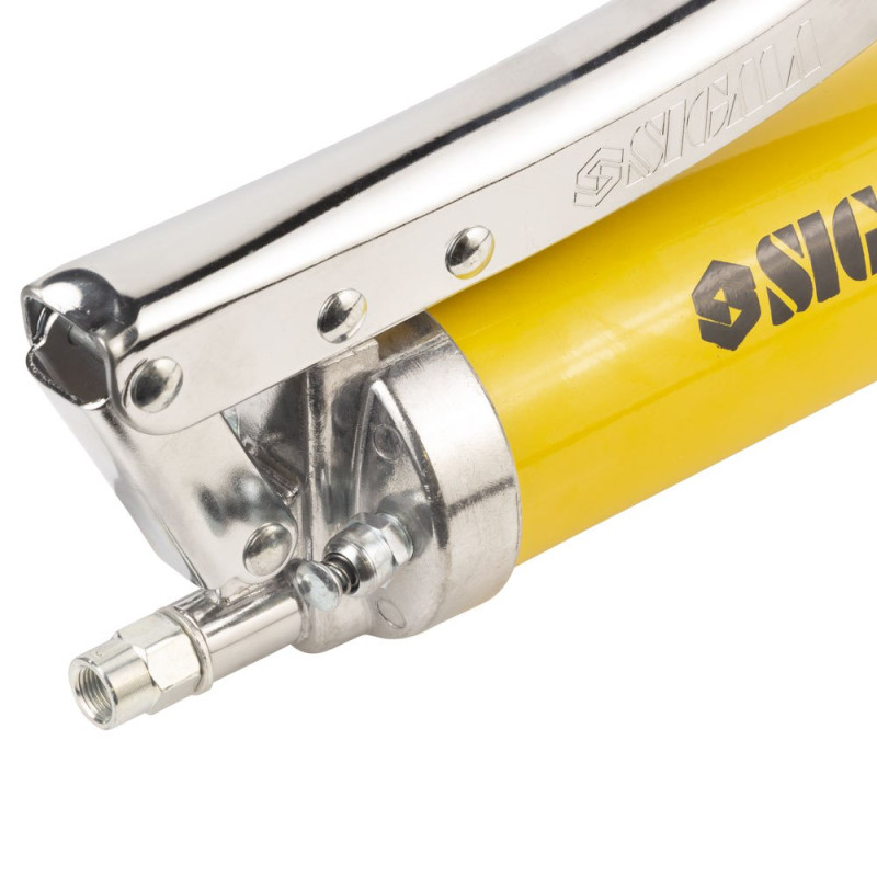 SIGMA Шприц-оливниця важільно-плунжерний (двоплунжерний) 600мл з гнучким шлангом (6300271)