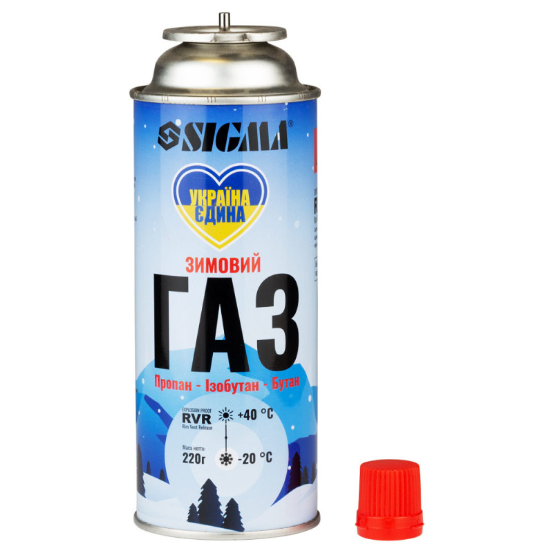 SIGMA Балон газовий зимовий 220г RVR Корея (2901761)