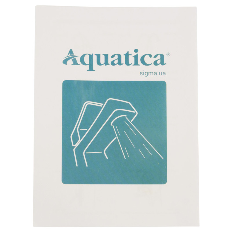 AQUATICA Змішувач s55 Ø40 для ванни вилив прямий 350мм дивертор вбудований картриджний (9755220)