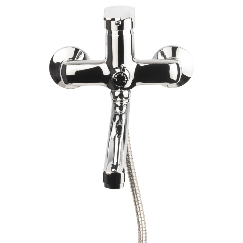 AQUATICA Змішувач s31 Ø35 для ванни вилив прямий 350мм дивертор вбудований картриджний (9731220)