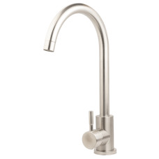 TAU Змішувач s20 Ø35 для кухні вилив вухо на гайці (без шлангів) SS (9820131)