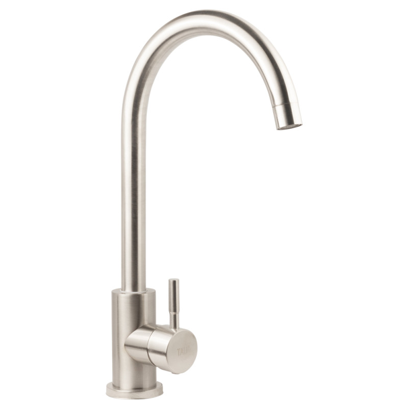 TAU Змішувач s20 Ø35 для кухні вилив вухо на гайці SS (9820101)