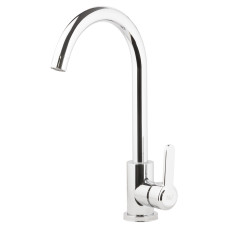 TAU Змішувач s18 Ø35 для кухні вилив вухо на гайці SS (9818100)