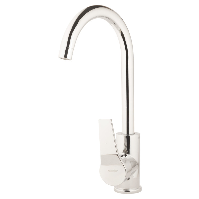 AQUATICA Змішувач s45 Ø40 для кухні вилив високий вухо на гайці (9745100)