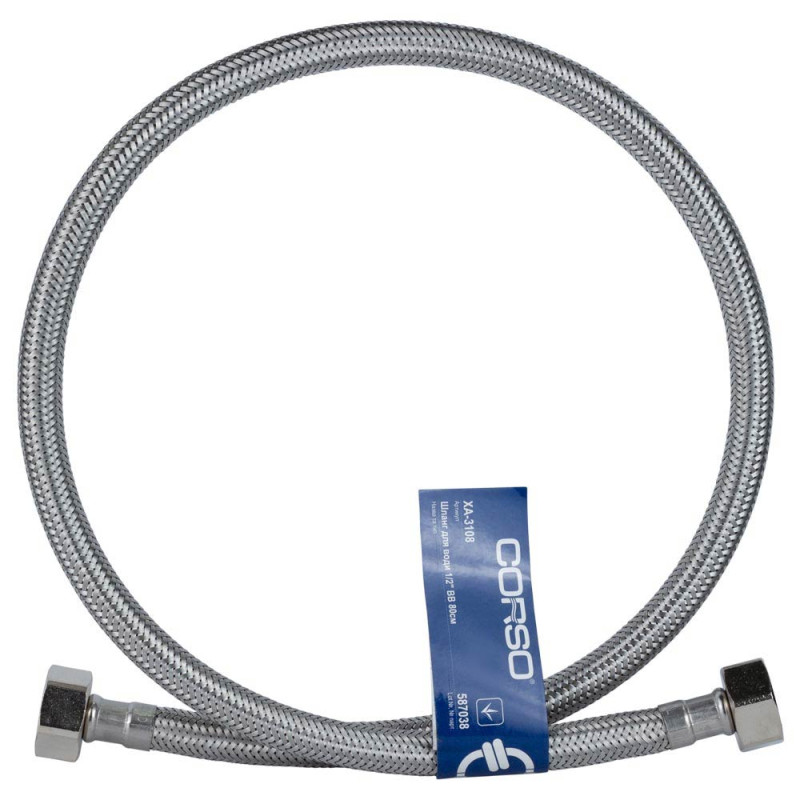 Corso Шланг для води 1/2" ВВ 80см XA-3108 (9690608)