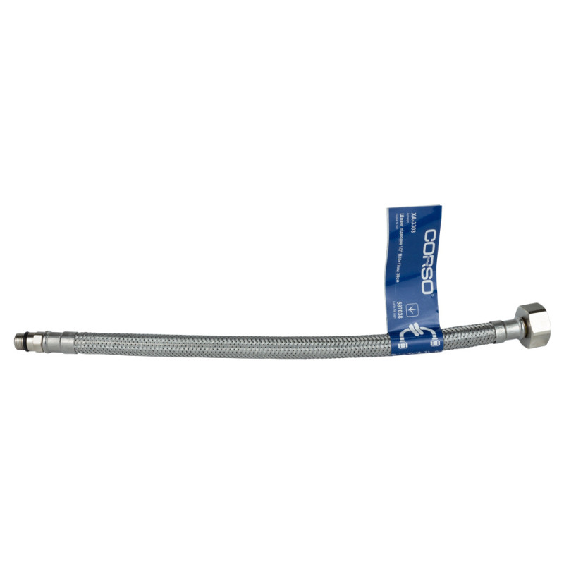 Corso Шланг підводка для води 1/2" М10×17мм 30см XA-3303 (9690643)