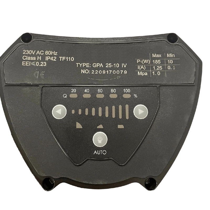 Aquatica Насос циркуляційний енергозберігаючий фланц 6-90Вт Hmax 6м Qmax 125л/хв DN40 220мм + зворотний флан GPA40-6F/220 IV (774082)