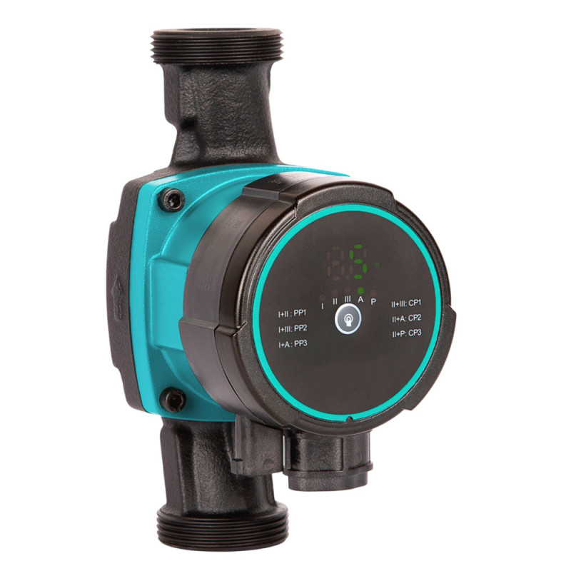 Aquatica Насос циркуляційний енергозберігаючий 5-39Вт Hmax 6м Qmax 53л/хв ØØ1½" 180мм + гайки Ø1" GPA25-6/180 III (774053)