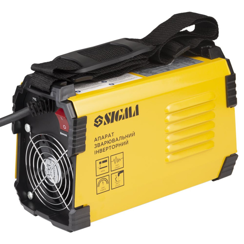 SIGMA Апарат зварювальний інверторний ММА-140А електрод 4мм дисплей (5387561)