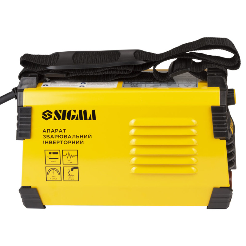 SIGMA Апарат зварювальний інверторний ММА-140А електрод 4мм дисплей (5387561)