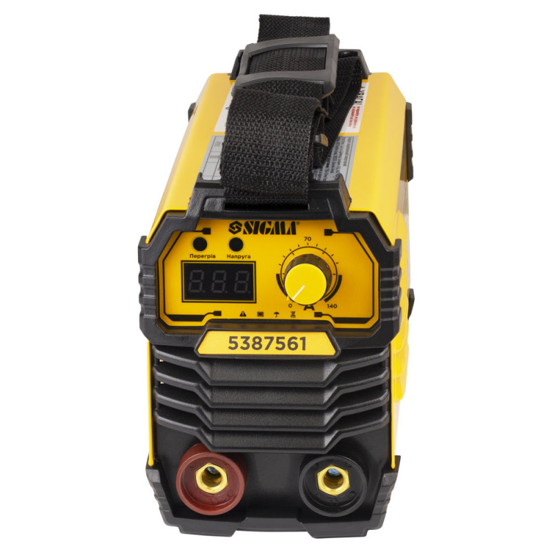 SIGMA Апарат зварювальний інверторний ММА-140А електрод 4мм дисплей (5387561)