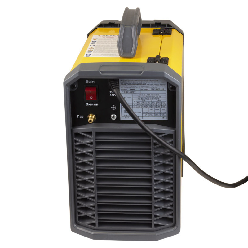 SIGMA Апарат зварювальний інверторний напівавтомат МIG/MMA-160А електрод 4мм дріт 0.8-1мм LED (5386261)