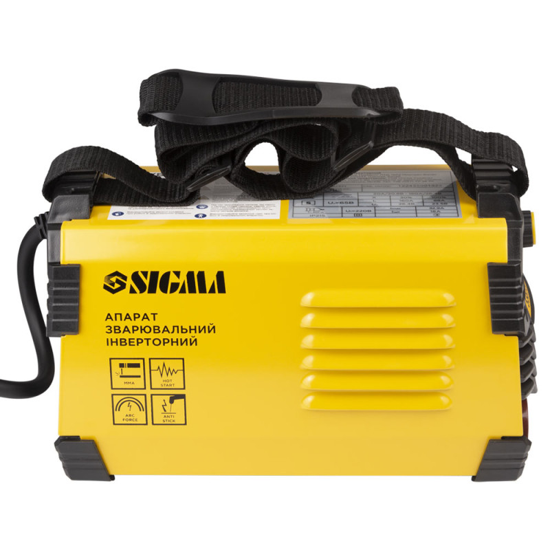 SIGMA Апарат зварювальний інверторний ММА-160А електрод 4мм дисплей (5387571)