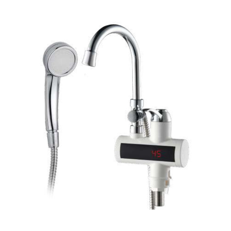 Aquatica Кран-водонагрівач проточний s98 3.0кВт для ванни вилив вухо на гайці з дисплеєм AQUATICA (9798203)